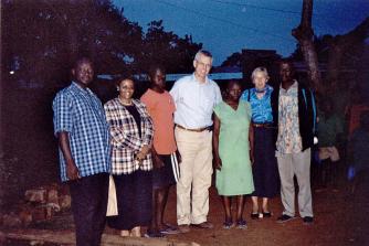 Johannes Østergaard på besøg i Mukono