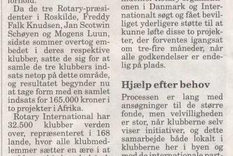 Pressemeddelelse Dagbladet om de 2 Matching Grants projekter